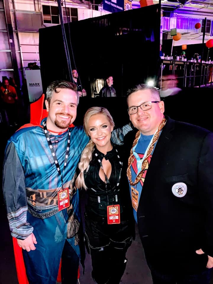Attorneys Taylor House, Amber Guymon, and Kevin Hanger at the Chandler Compadres “Rock the Cause” Charity Event, November 2019